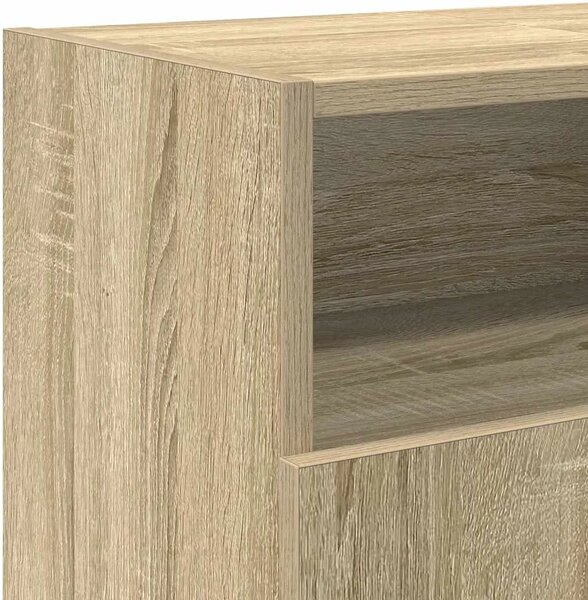 TV ormarić s LED svjetlima boja hrasta sonome 120 x 30 x 50 cm - sonoma hrast 1 Sonoma hrast