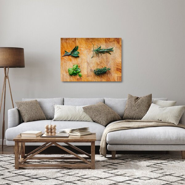 Staklena slika - Začinsko bilje (70x50 cm)
