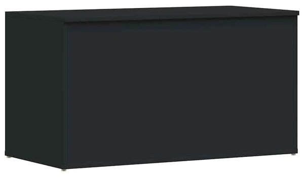 Škrinja za pohranu crna 84 x 42 x 46 cm od konstruiranog drva - Crna 84 x 42 x 46 cm 1 Crna