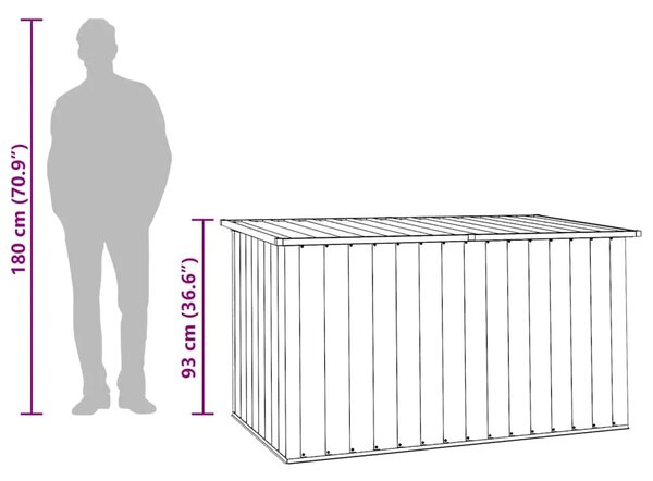 Vrtna kutija za pohranu zelena 171 x 99 x 93 cm - Zelena 171 x 99 x 93 cm Zelena 171 x 99 x 93 cm