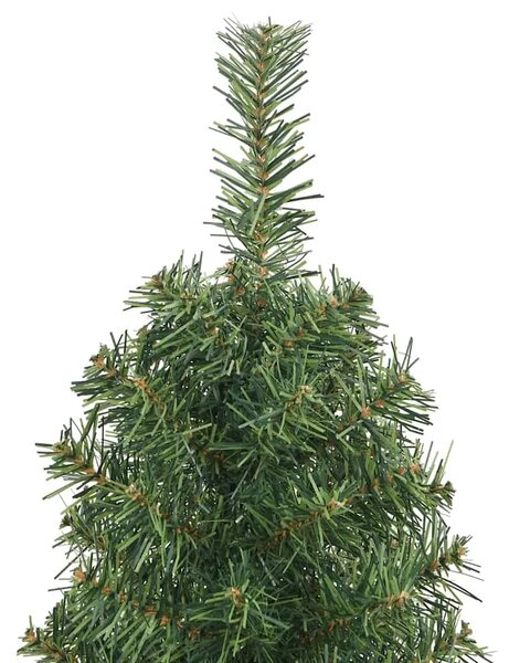 Tanko umjetno božićno drvce sa stalkom zeleno 120 cm PVC - Zelena 120 cm 1 Osnovni