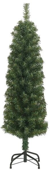Tanko umjetno božićno drvce sa stalkom zeleno 120 cm PVC - Zelena 120 cm 1 Osnovni