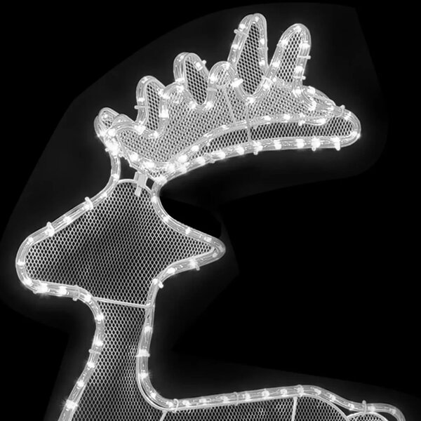 Ukrasni božićni sob s mrežom i 306 LED žarulja 60 x 24 x 89 cm - Hladna bijela 1 1 Hladna bijela