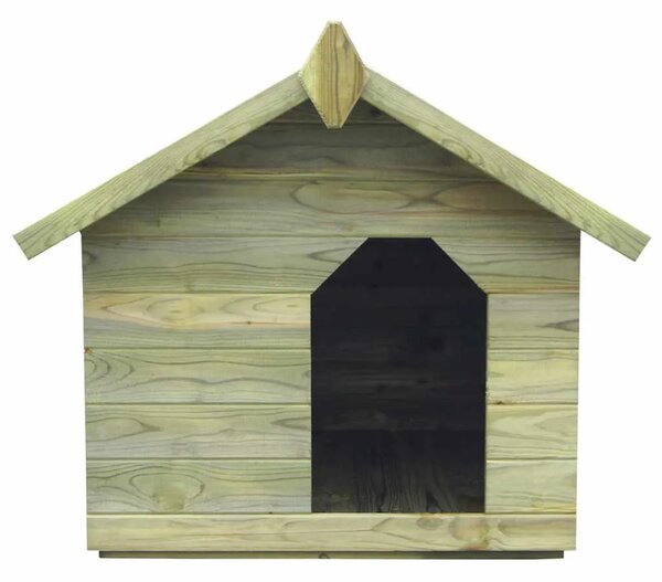 Vrtna kućica za pse od impregnirane borovine s pomičnim krovom - 85 x 103 x 77 cm 85 x 103 x 77 cm