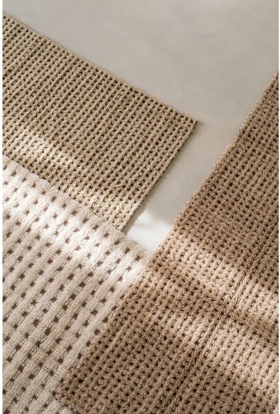 Periva/ručno rađena vunena staza u prirodnoj boji 80x230 cm Unexpected Wool – Lorena Canals