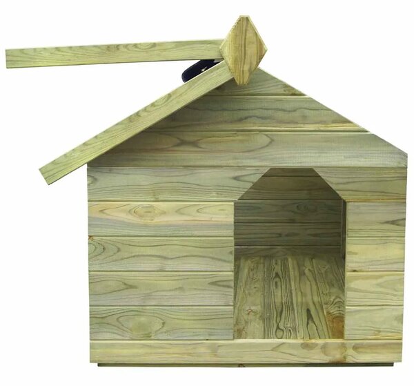 Vrtna kućica za pse od impregnirane borovine s pomičnim krovom - 85 x 103 x 77 cm 85 x 103 x 77 cm