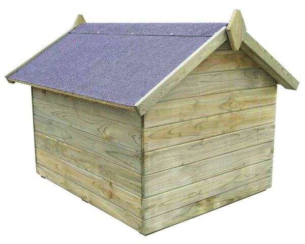 Vrtna kućica za pse od impregnirane borovine s pomičnim krovom - 85 x 103 x 77 cm 85 x 103 x 77 cm