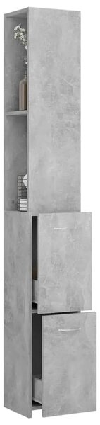 Kupaonski ormarić boja betona 25x26 5x170 cm konstruirano drvo - Beton siva 1 1 Beton siva
