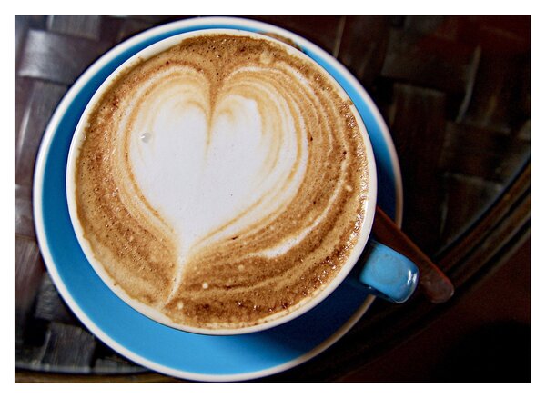 Staklena slika - Latte Art (70x50 cm)