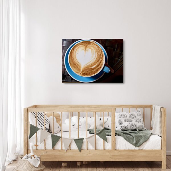 Staklena slika - Latte Art (70x50 cm)