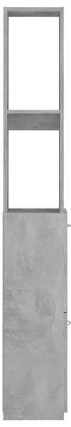 Kupaonski ormarić boja betona 25x26 5x170 cm konstruirano drvo - Beton siva 1 1 Beton siva