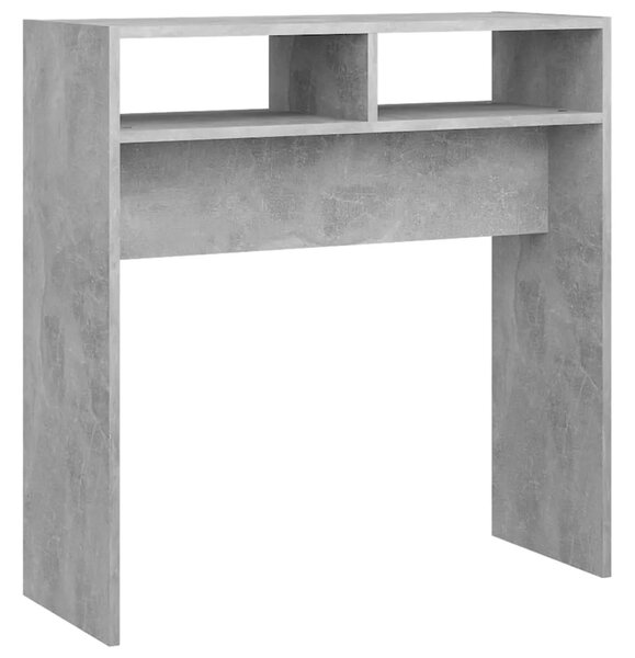 Konzolni stol boja betona 78 x 30 x 80 cm konstruirano drvo - Beton siva 1 78 cm Beton siva