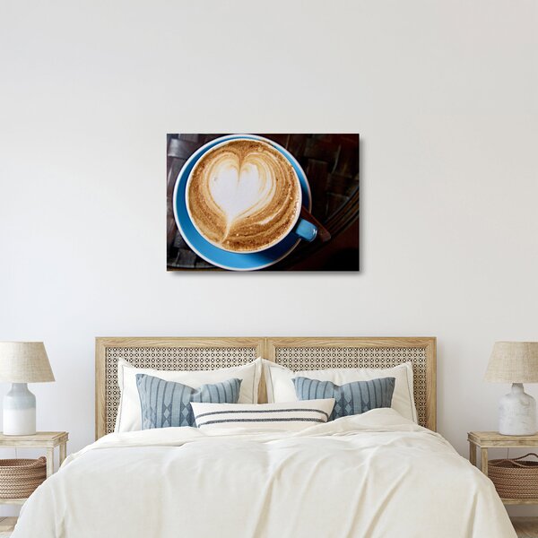 Staklena slika - Latte Art (70x50 cm)