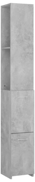 Kupaonski ormarić boja betona 25x26 5x170 cm konstruirano drvo - Beton siva 1 1 Beton siva