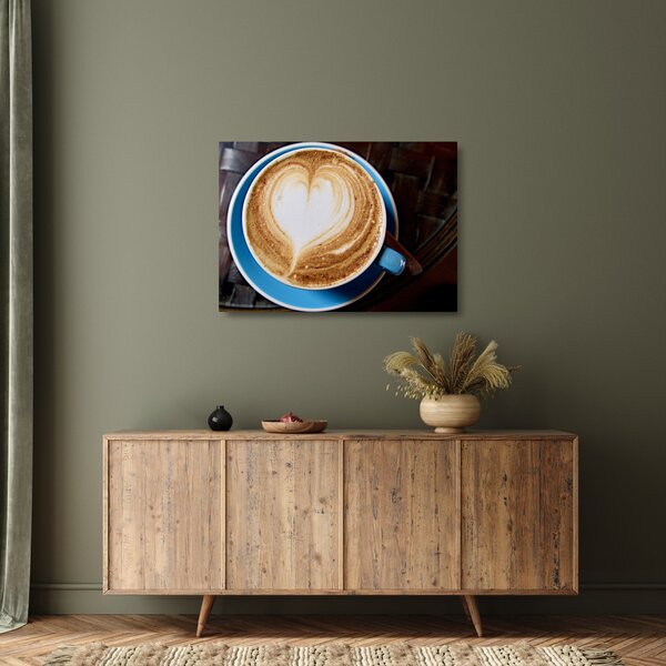 Staklena slika - Latte Art (70x50 cm)