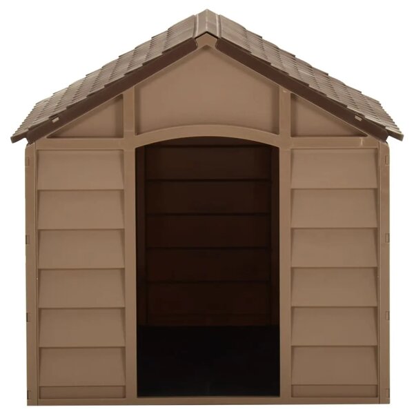 Kućica za pse smeđa 71 x 71 5 x 68 cm PP - 71 x 71.5 x 68 cm 71 x 71.5 x 68 cm
