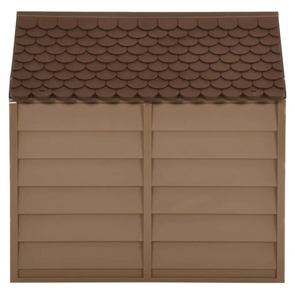Kućica za pse smeđa 71 x 71 5 x 68 cm PP - 71 x 71.5 x 68 cm 71 x 71.5 x 68 cm