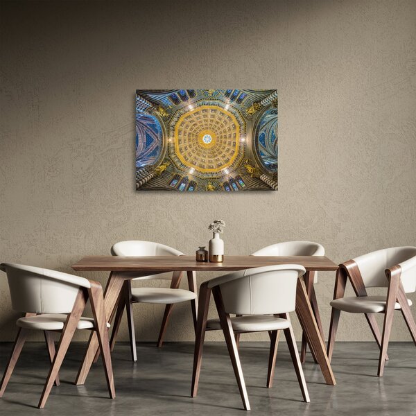 Staklena slika stropa crkve u Sieni (70x50 cm)