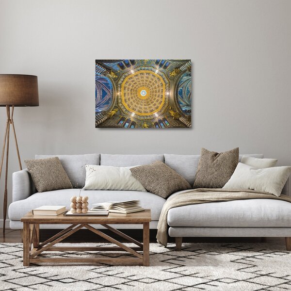 Staklena slika stropa crkve u Sieni (70x50 cm)
