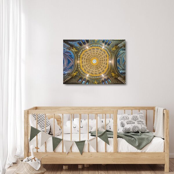 Staklena slika stropa crkve u Sieni (70x50 cm)