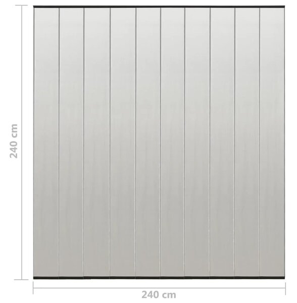 Zavjesa protiv muha - Zastor protiv insekata s 10-dijelnom mrežom crni 240 x 240 cm - 240 x 240 cm 240 x 240 cm