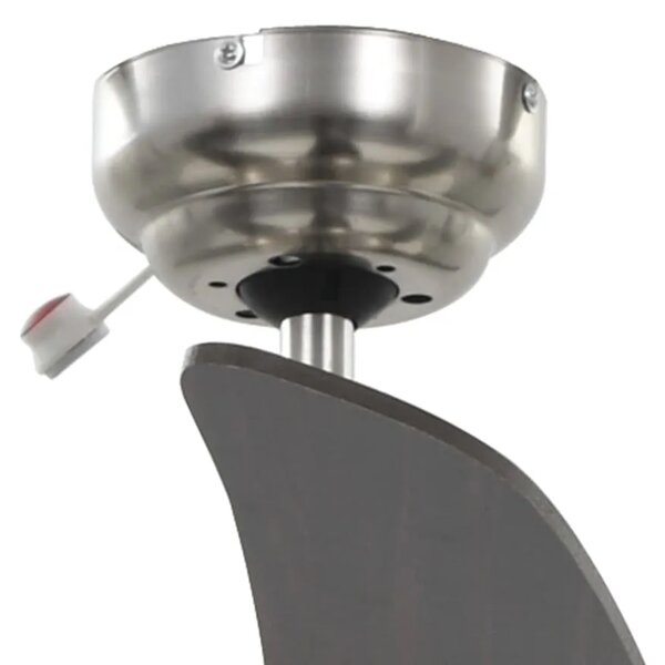 Ukrasni stropni ventilator sa svjetlom 128 cm smeđi - Smeđa 128 cm s 5 lopatica Smeđa