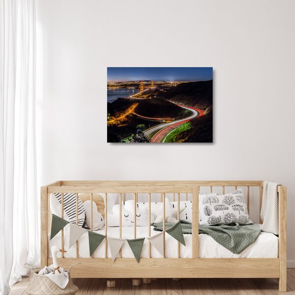 Staklena slika - Most Golden Gate (70x50 cm)
