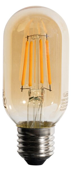 Set od 5 E27 prigušivih LED žarulja zlatna T45 4W 300 lm 2200K