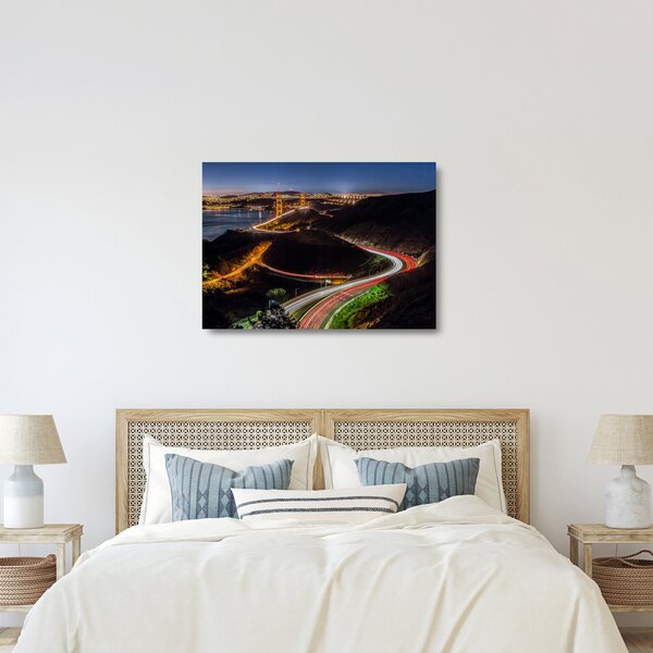 Staklena slika - Most Golden Gate (70x50 cm)