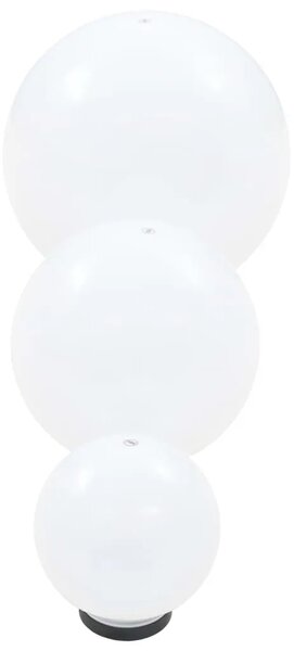 LED kuglasta svjetiljka 3 kom 20/30/40 cm PMMA - 3 1 3