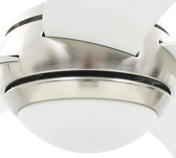 Ukrasni stropni ventilator sa svjetlom 128 cm bijeli - Bijela 128 cm s 5 lopatica Bijela