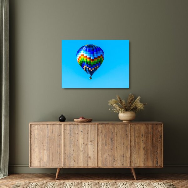 Staklena slika - Balon na vrući zrak (70x50 cm)