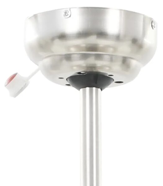 Ukrasni stropni ventilator sa svjetlom 128 cm bijeli - Bijela 128 cm s 5 lopatica Bijela