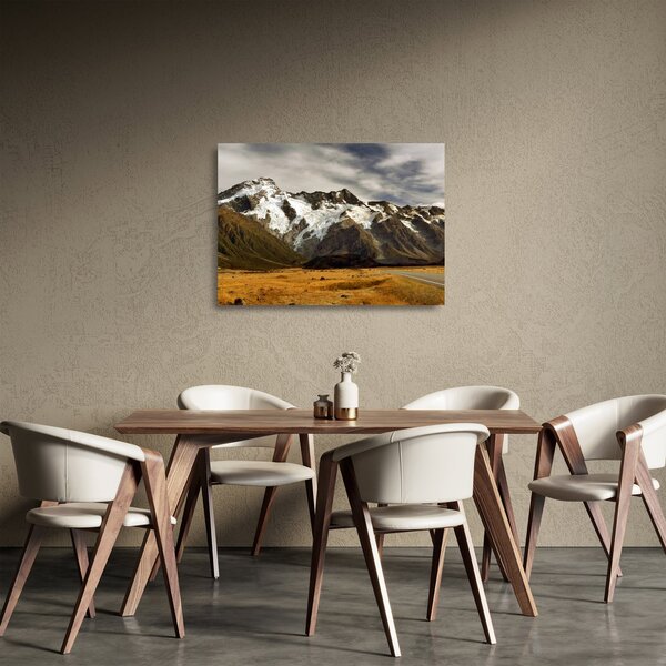 Staklena slika planine Sefton na Novom Zelandu (70x50 cm)