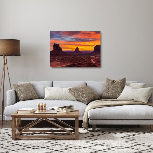 Staklena slika - Monument Valley, Arizona (70x50 cm)