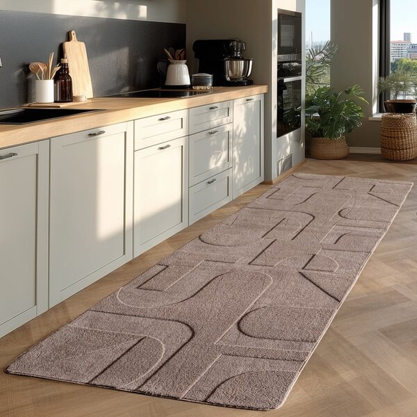 Bež periva staza 80x250 cm Pompei 1614 – Ayyildiz Carpets