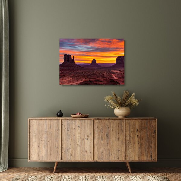 Staklena slika - Monument Valley, Arizona (70x50 cm)