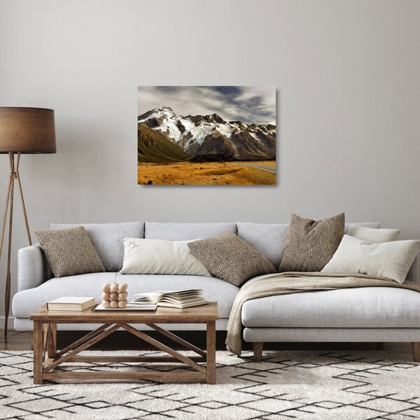 Staklena slika planine Sefton na Novom Zelandu (70x50 cm)