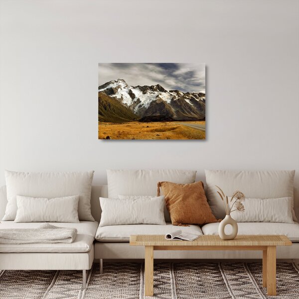 Staklena slika planine Sefton na Novom Zelandu (70x50 cm)
