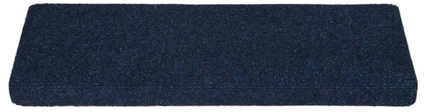 Prostirke za stepenice samoljepljive 15 kom 65x21x4 cm tamnoplave pravokutne rubove - Mornarsko plava 15 Mornarsko plava 15
