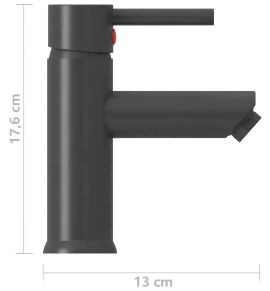 Kupaonska slavina za Lavabo - Umivaonik siva 130 x 176 mm - Siva Siva