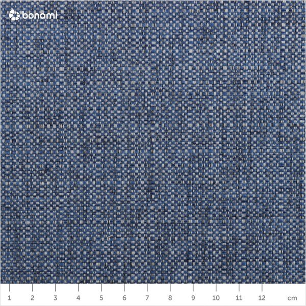 Tamno plavi tapecirani bračni krevet s prostorom za odlaganje s podnicom 160x200 cm Elizabeth – Micadoni