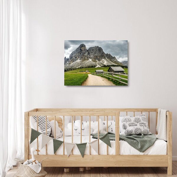 Staklena slika - U austrijskim planinama (70x50 cm)