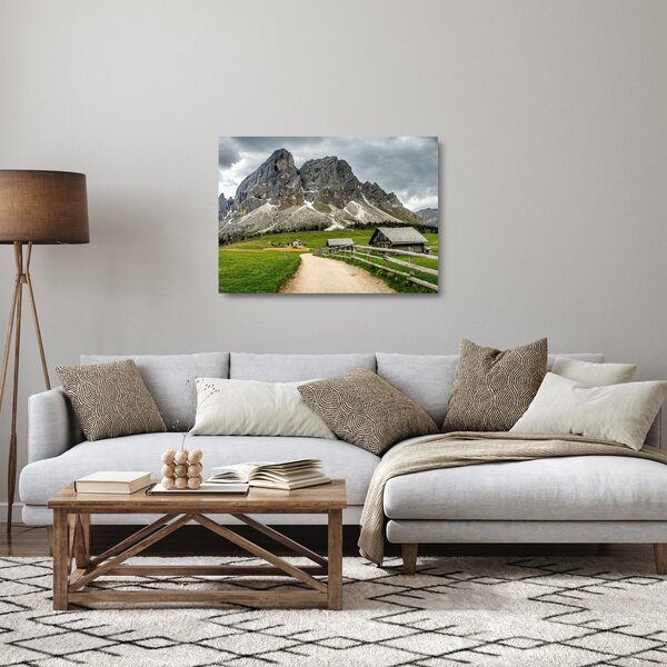 Staklena slika - U austrijskim planinama (70x50 cm)