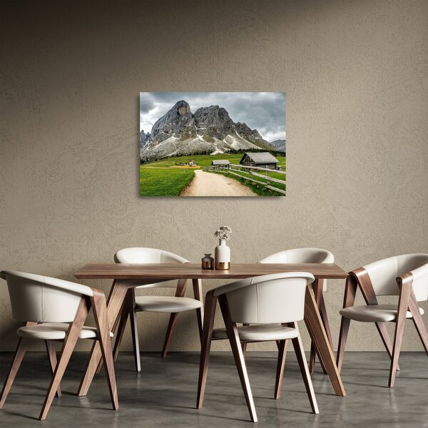 Staklena slika - U austrijskim planinama (70x50 cm)