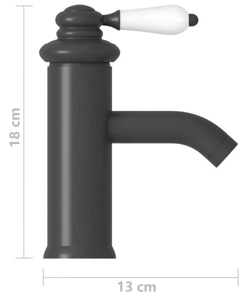 Kupaonska slavina za Lavabo - Umivaonik siva 130 x 180 mm - Siva Siva