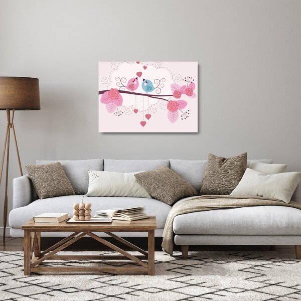 Staklena slika - Ljubavno vrijeme (70x50 cm)