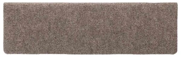 Prostirke za stepenice samoljepljive 15 kom 65x21x4 cm bež pravokutni rub - Bež 15 Bež 15