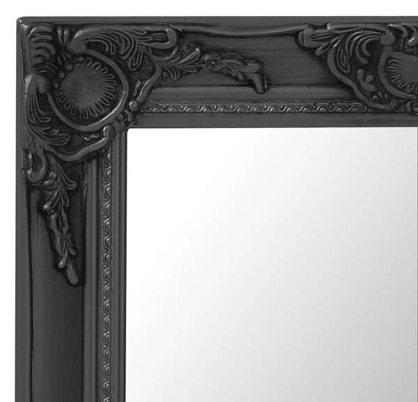 Zidno ogledalo u baroknom stilu 60 x 40 cm crno - Crna 60 x 40 cm 1 Crna