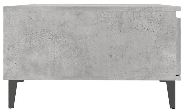 Stolić za kavu boja betona 90 x 60 x 35 cm konstruirano drvo - Beton siva 1 Beton siva